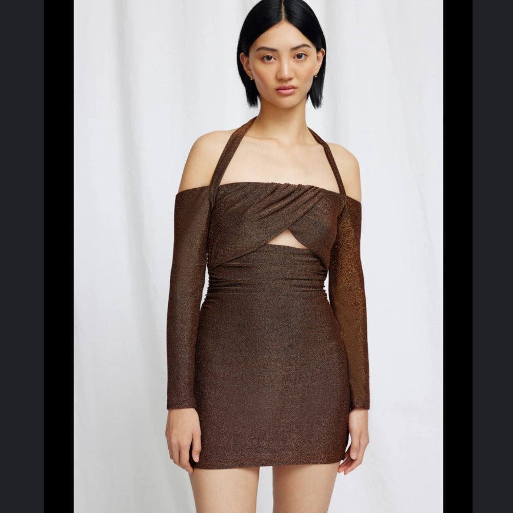 SIGNIFICANT OTHER Kyla Dress in Bronze 2